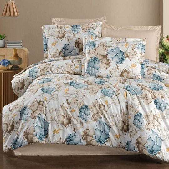 MayHome Σετ Μαξιλαροθήκες με Φάσα Floral 50x70εκ.