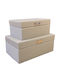Espiel Plastic Storage Box with Lid Brown 25x15x10cm