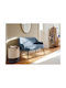 Bench Stool With Storage Space Metallic Berwyn 3340 Bench Stool Berwyn 3340