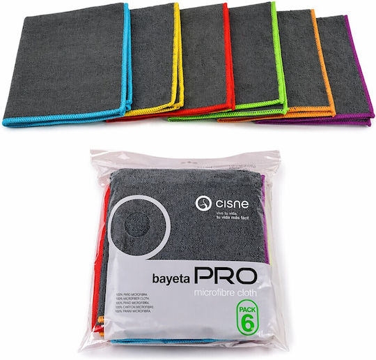 Πανί Microfibra Ho.re.ca 36x38cm – Μαύρο 6τεμ