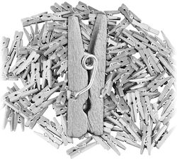 400 Mini Holz Clips Relaxdays 2,5x0,8x0,3cm Mehrfarbig