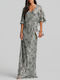 Summer Maxi Evening Satin Dress Mint