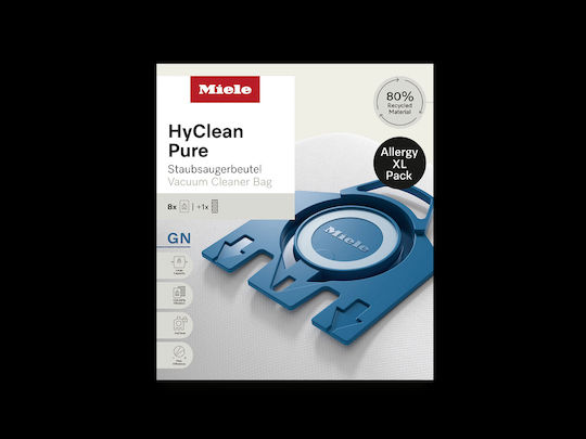 Miele Hyclean Pure Vacuum Cleaner Bags 5 Pcs Compatible with Miele Vacuum Cleaner