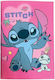 Gim Τετράδιο Ριγέ Β5 40 Φύλλων Stitch Ροζ