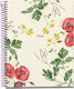 Miquelrius Spiral School Notebook Ruled 100 Paper Sheets Botanical Flora