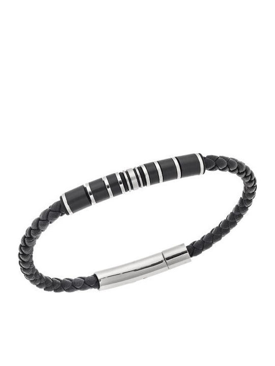 Senza Men's Leather Bracelet
