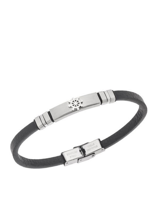 Senza Men's Leather Bracelet