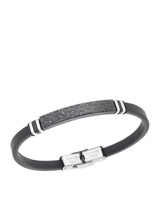 Senza Men's Leather Bracelet