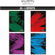 WhyNote Spirale Schulfachheft Geregelt A4 4 The...