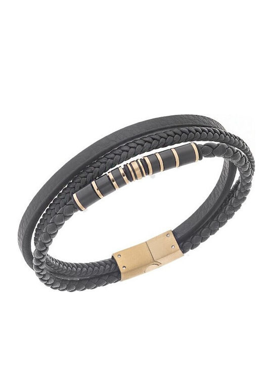 Senza Men's Leather Bracelet