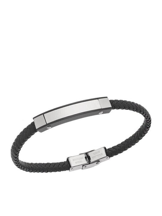 Senza Men's Leather Bracelet