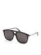 Tom Ford Men's Sunglasses with Black Frame and Grey Lens