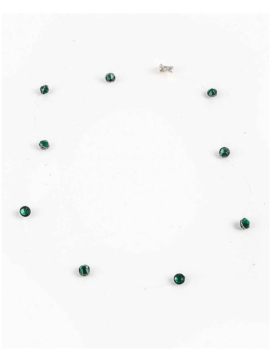 Necklaces Crystals Size L Green