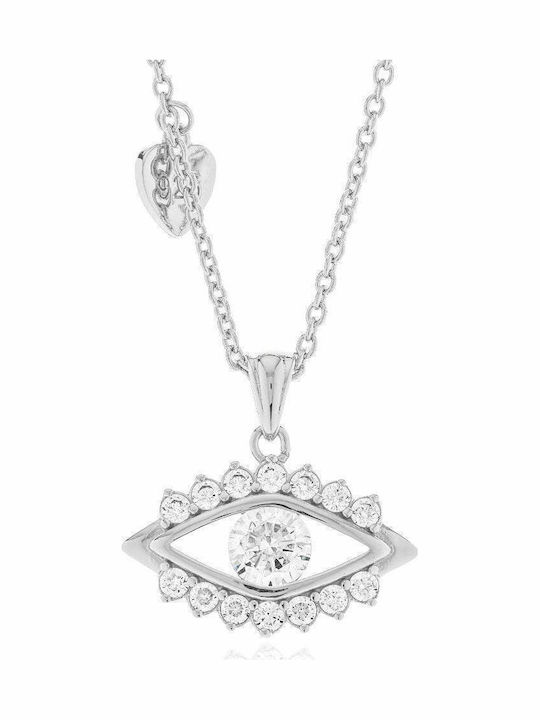 Jools Colier Ochi Protector Din Argint Cu Zircon