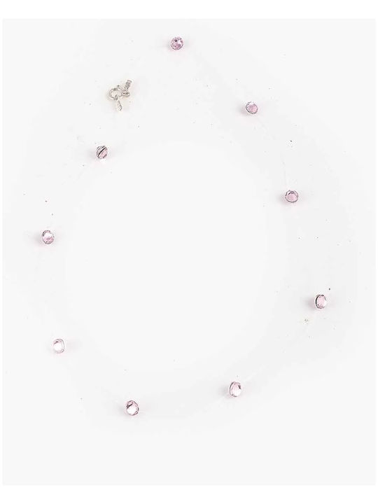 Necklaces Crystals Size L Pink