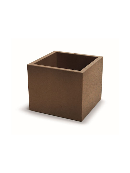 Ethick Ghiveci De Flori Din Plastic Rust 48x47x40 Cm
