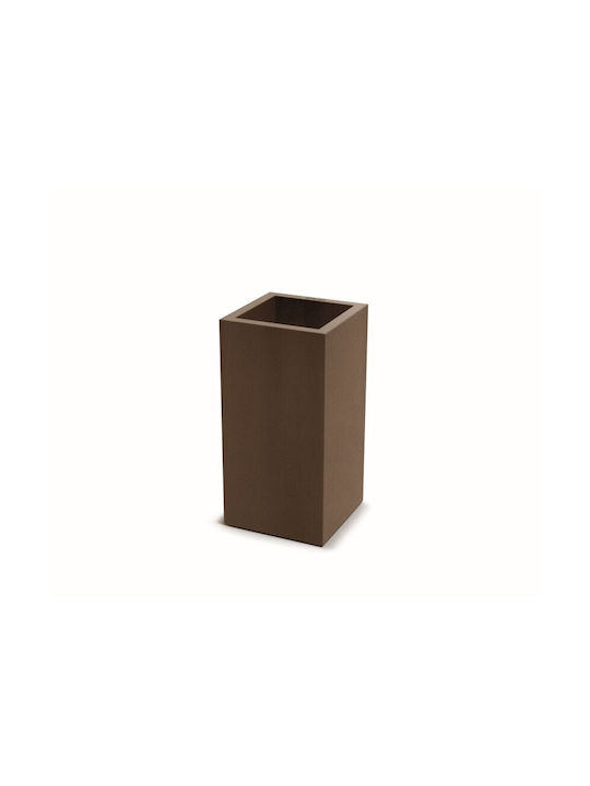 Ethick Γλάστρα Πλαστική Corten Steel 30x29x58εκ.