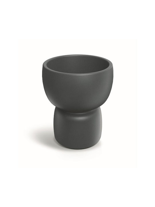 Ethick Ghiveci De Flori Din Plastic Concrete Gri 48x48x55cm