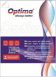 Optima Etichete Autoadezive A4 Rectangulare 105x148mm