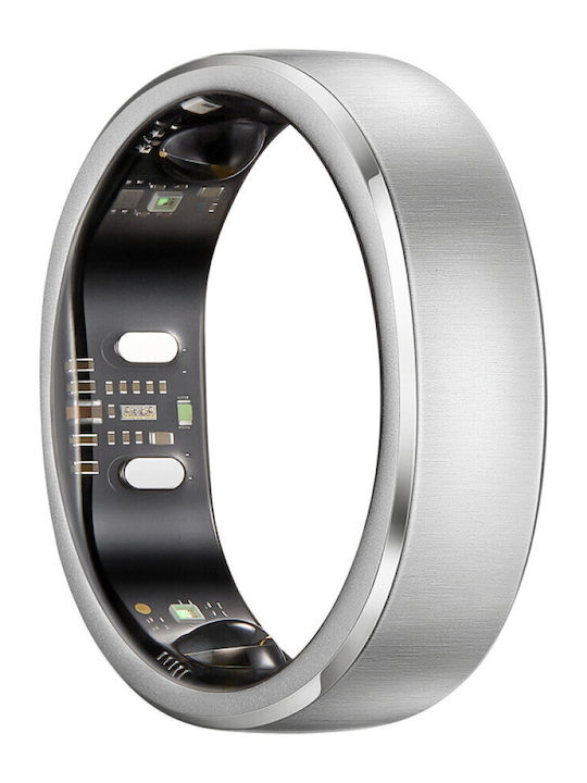 RingConn Gen 3 Intelligente Ring 18.2mm Wasserdicht mit Herzfrequenzsensor Gebürstetes Silber