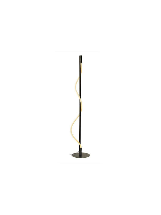 Aca LED Floor Lamp with Warm White Light 690lm Black