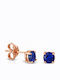 Nire Earrings Gold 14K with Blue Stones