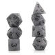 Suegao Set 7 Antike Würfel Rollenspiele Dunkelgrau Schwarz