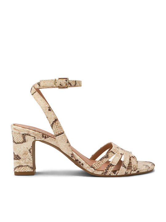 Carmens Leather Beige Sandals