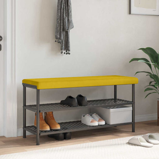 vidaXL Sofa-Kissen aus Samt Gelb 38x110cm