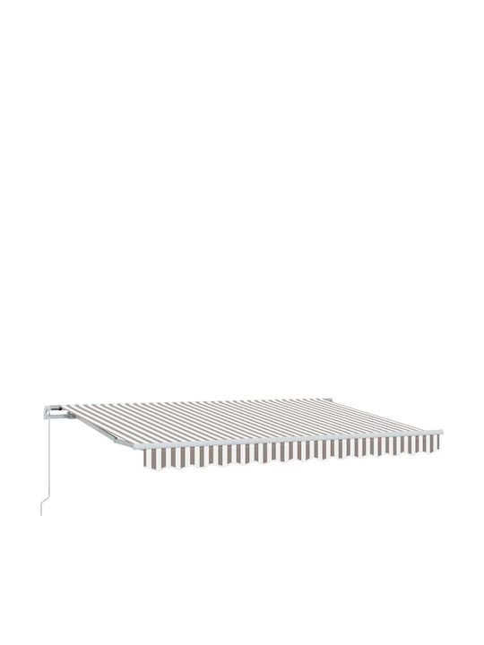 vidaXL Retractable Terrace Tent With LEDs Grey ...