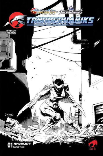 Thundercats X Silverhawks Thunderhawks 1 Cover I 1:10 Declan Shalvey Black Variant, Cover I PB Thundercats X Silverhawks Thunderhawks 1 Cover I 1:10 Declan Shalvey Black Variant, Cover I PB