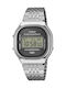 Casio Дигитален Мъжки Часовник На Батерия със Сребриста Метална Гривна