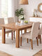 Faii Extendable Table from Solid Wood Walnut 160(+40)x90x78cm