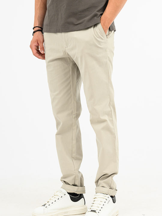 Calvin Klein Pantaloni Chino Elastici cu Croial...
