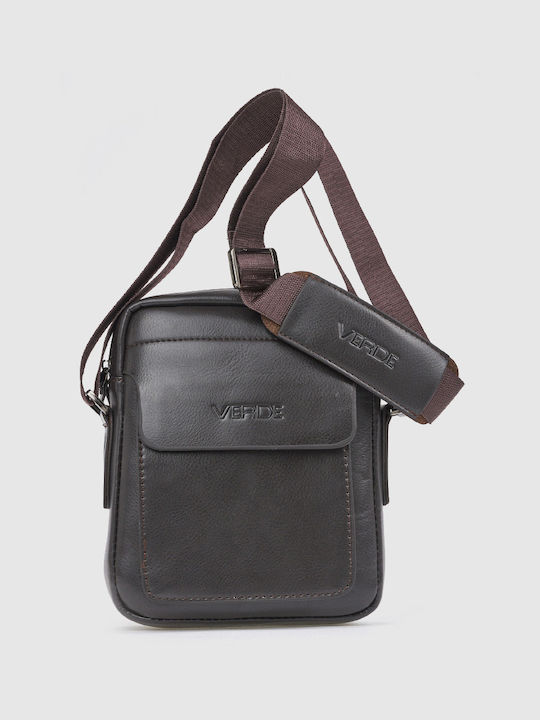 Geantă de umăr / tip crossbody maro pentru bărbați