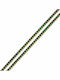 Nire Gold Plated Steel Anklet Green