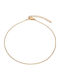 Asimi Body Piercing Vergoldete Fußarmbandkette aus Edelstahl 24cm