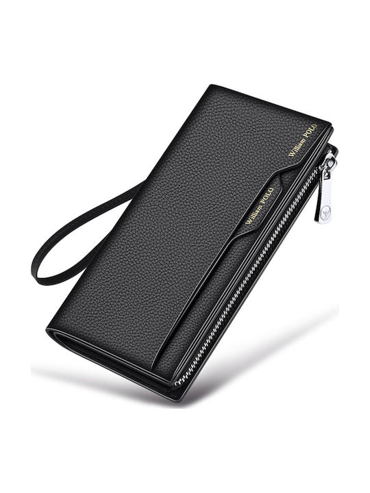 Leder Herrenbrieftasche Schwarz