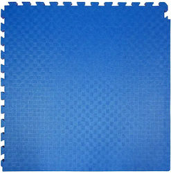 Olympus Sport Gymnastikmatte Puzzle 100x100x2.5cm 1Stück Beidseitig Rot/Blau