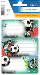 Herma Street Soccer Notebook Labels 9 Pieces