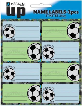 Back Me Up 8 Foi Etichete Pentru Caiete Football Club 8 Bucăți