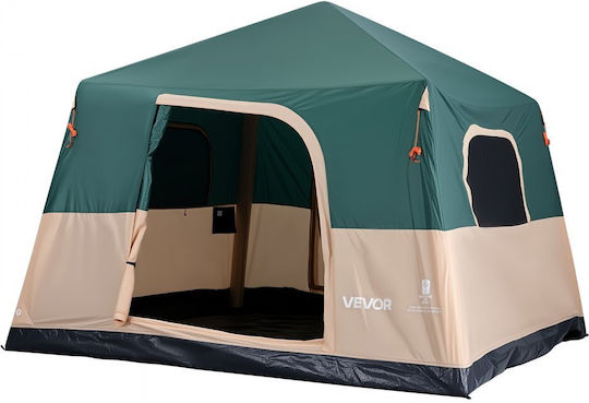 Vevor Camping Tent Inflatable Storage Green 3 Seasons For 6 People 300x300x225cm