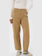 High Rise Women's Jean Pants in Loose Fit Brown