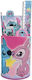Σχολικό Σετ Γραφικής Ύλης Μολυβοθήκη Lilo & Stitch 342-03884 Gim