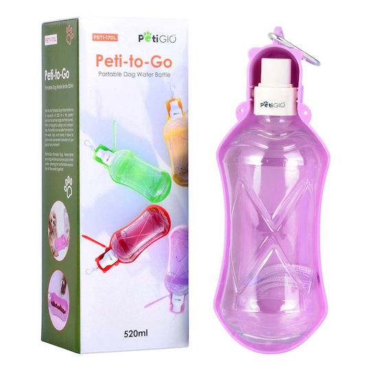 Petigio Wasserflasche für Hunde 520 ml