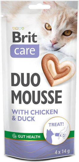 Brit Care Katzenleckerlis mit Huhn / Ente für Katze 4 Stück 14g