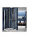 Aquarelle Καμπίνα Ντουζιέρας με Συρόμενη Πόρτα 90x90cm Clear Glass Chrome