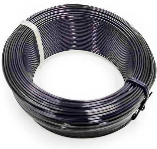 Floral Wire Small Ring 1mmx50m Black