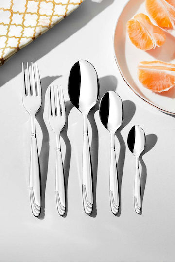 SteweHome Cutlery Set Stainless Steel Silver 60 Pieces