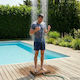 vidaXL Pool-Dusche 52x6cm Braun